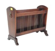 VINTAGE 20TH CENTURY MAHOGANY MAGAZINE RACK