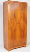 AN ART DECO CIRCA 1930S BURR WALNUT WARDROBE