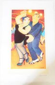 BERYL COOK (B.1926) DIRTY DANCING SIGNED LIMITED EDITION PRINT