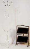 MID CENTURY SPUTNIK HAT STAND & FOLDING TABLE