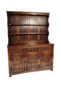 20TH CENTURY JACOBEAN REVIVAL OAK DRESSER