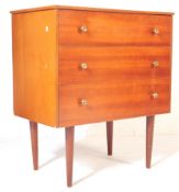RETRO VINTAGE MID 20TH CENTURY TEAK CHEST OF DRAWERS