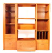 A VINTAGE G-PLAN MODULAR THREE SECTION DISPLAY UNIT SIDEBOARD