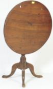 19TH CENTURY MAHOGANY TILT TOP LOO OCCASIONAL TABLE