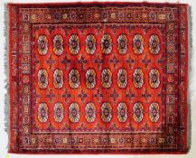20TH CENTURY PERSIAN WOOLLEN BOKHARA FLOOR CARPET RUG