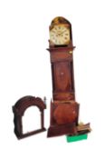 EARLY 19TH CENTURY GEORGE IV MAHOGANY GRANDFATHER CLOCK