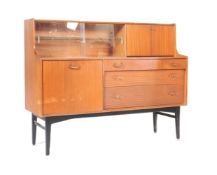 NATHAN FURNITURE - MID 20TH CENTURY VENEERED HIGHBOARD