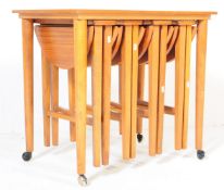 MID 20TH CENTURY TEAK POUL HUNDEVAD NEST OF TABLES