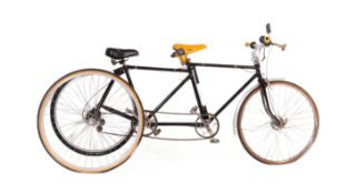 VINTAGE 20TH CENTURY ADULT SIZE TANDEM TRICYCLE PUSH BIKE