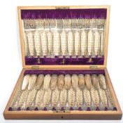 EARLY 20TH CENTURY SILVER PLATED CUTLERY CANTEEN