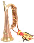 20TH CENTURY BRASS & COPPER SERVICE BUGLE