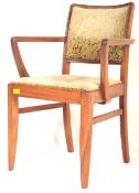 RETRO MID 20TH CENTURY MAHOGANY BRIDGE CHAIR
