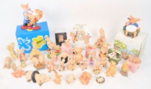 DAVID CORBRIDGE - PIGGIN' AND FRIENDS - COLLECTION OF FIGURINES