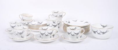 SWALLOWS - ATLAS CHINA - EARLY 20TH CENTURY TEA SERVICE