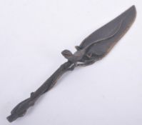 EDWARDIAN ART NOUVEAU BRONZE NEWT LETTER OPENER