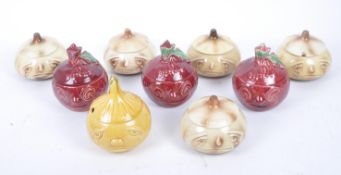 QUANTITY OF VINTAGE SYLVAC LIDDED POTS FORMED AS VEGETABLES