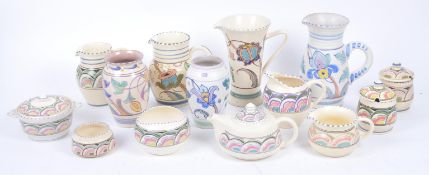HONITON POTTERY - QUANTITY OF VINTAGE MIDCENTURY CERAMICS