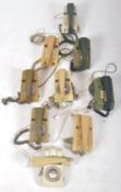 COLLECTION OF NINE VINTAGE 1970S GPO TRIMBONE TELEPHONES