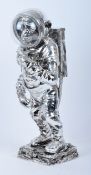 CONTEMPORARY ASTRONAUT CHIMP STATUE / FIGURE