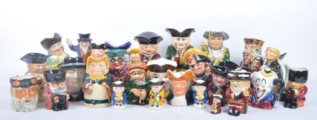 LARGE QUANTITY OF VINTAGE 20TH CENTURY CERAMIC TOBY JUGS