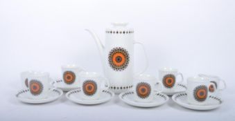 MEAKIN - RETRO 20TH CENTURY INCA PATTERN TEA SERVICE
