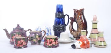 COLLECTION OF RETRO VIBRANT MIDCENTURY CERAMICS