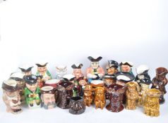 LARGE QUANTITY OF VINTAGE 20TH CENTURY TOBY JUGS