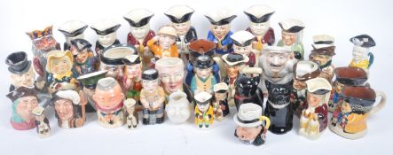 LARGE QUANTITY OF VINTAGE 20TH CENTURY TOBY JUGS