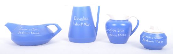 DEVONWARE - VINTAGE MIDCENTURY 'JAMAICA INN' BLUE TEA SET