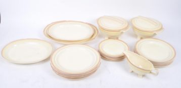 BRISTOL POTTERY - DORLAND - MID 20TH CENTURY TEA SERVICE