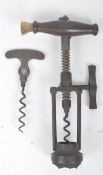 BREWERIANA - LUND PATENT - TWO VICTORIAN CORKSCREWS