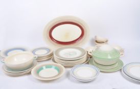 SUSIE COOPER - LARGE QUANTITY OF RETRO DINNER & SERVING PLATES
