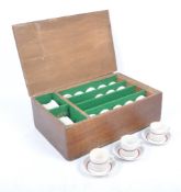 EARLY 20TH CENTURY BOXED TEA SERVICE / PICNIC SET