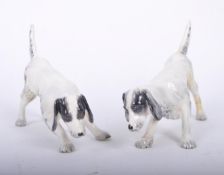 PAIR EARLY 20TH CENTURY WEDGEWOOD CERAMIC SPANIELS
