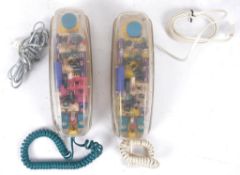 TWO VINTAGE CIRCA 1990S MYBELLE SPOTLIGHT ILLUMINATING PHONES