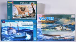 MODEL KITS - X3 PLASTIC MODEL KITS OF MARITIME INTEREST