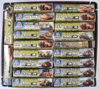 COLLECTION OF ITALIERI MILITARY VEHICLE MODEL KITS 1/72 SCALE