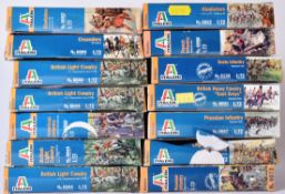 QUANTITY OF ITALIERI HISTORICS MILITARY MODEL KITS 1/72 SCALE