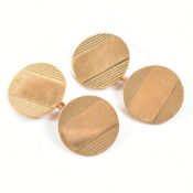 VINTAGE HALLMARKED 9CT GOLD CUFFLINKS