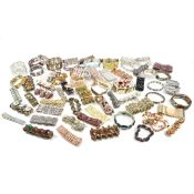 COLLECTION OF ASSORTED COSTUME JEWELLERY BRACELETS