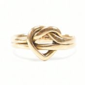 VICTORIAN HALLMARKED 18CT GOLD KNOT RING