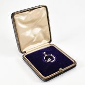 1920S BELLE EPOQUE 15CT GOLD PLATINUM DIAMOND BROOCH