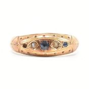 HALLMARKED 19TH CENTURY VICTORIAN 15CT GOLD RING