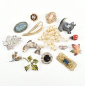 COLLECTION OF ASSORTED VINTAGE & LATER BROOCH PINS