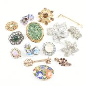 COLLECTION OF ASSORTED VINTAGE & LATER BROOCH PINS