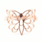 HALLMARKED 9CT GOLD BUTTERFLY RING