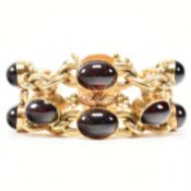 19TH CENTURY FRENCH GOLD & GARNET BRACELET