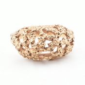 HALLMARKED 9CT GOLD DOME RING