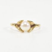 GOLD & CULTURED PEARL RING