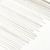 COLLECTION OF ASSORTED SILVER NECKLACE CHAINS